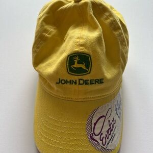 John Deere Yellow Cap with Green Embroidered Logo